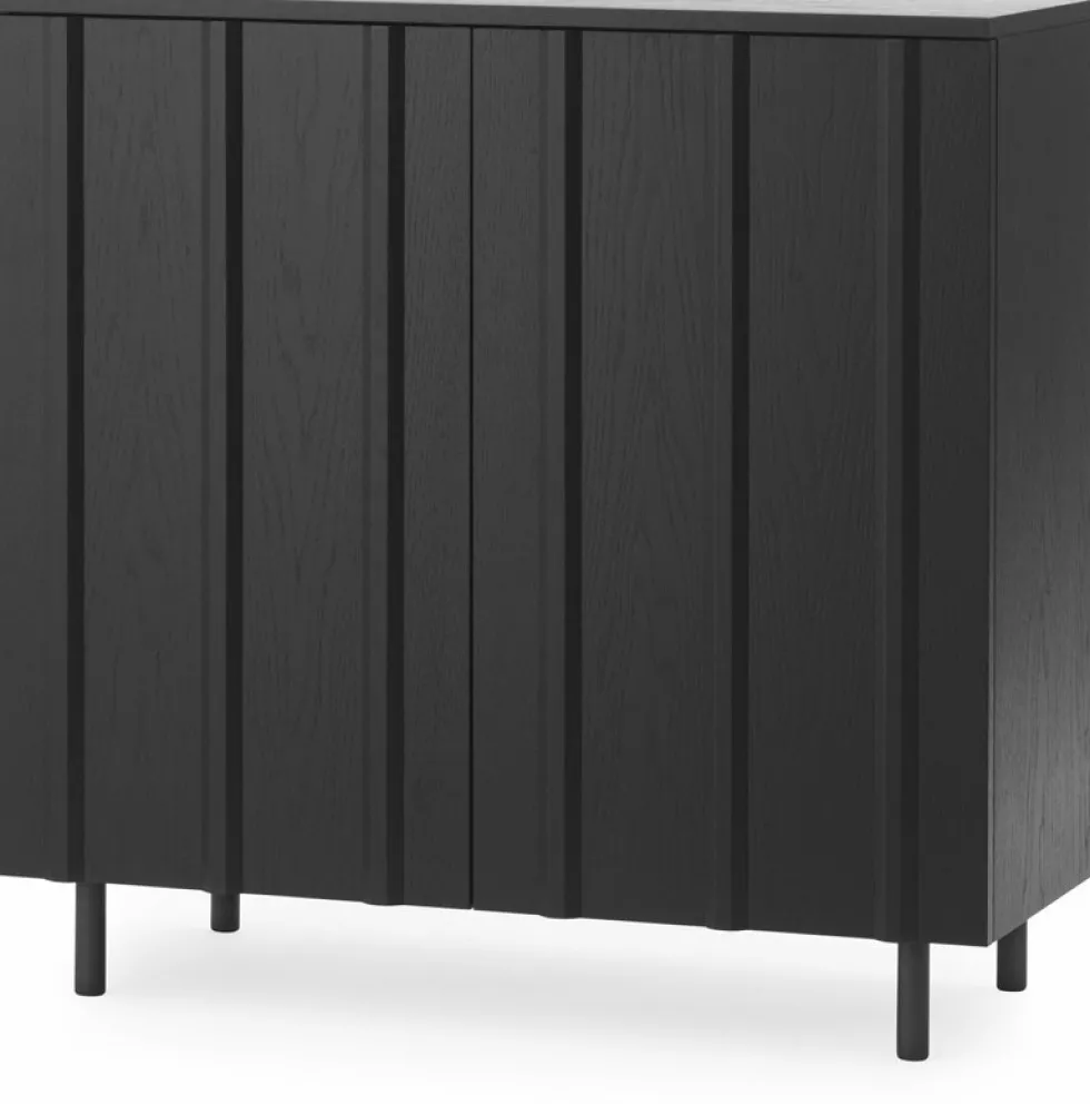 Cabinet bas noir Rib Soft noir - Normann Copenhagen