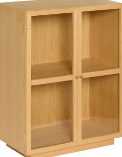 Cabinet en bois de chêne naturel 70x39x90cm Mae - Hübsch
