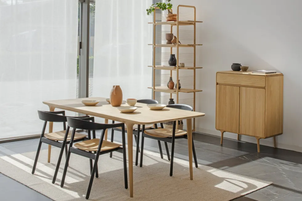 Cabinet en bois de chêne 90x45x10cm Fawn - Gazzda