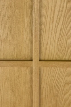 Cabinet en bois d'hévéa et placage en frêne 45x100x120cm Raster - Zuiver