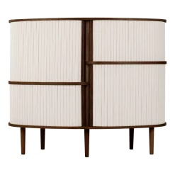 Cabinet en chêne foncé et blanc 50 x 100 cm Audacious - UMAGE