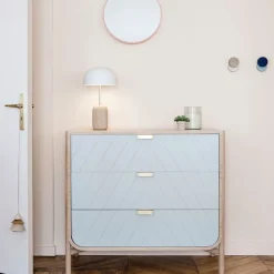 Cabinet en chêne naturel 120,5 x 45 x 130 cm Marius - Hartô