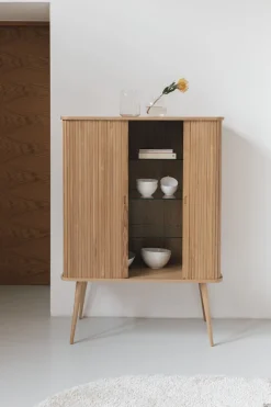 Cabinet en frêne naturel 140cm Barbier - Zuiver