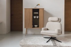 Cabinet en frêne naturel 140cm Barbier - Zuiver
