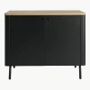 Cabinet en métal noir Edgar - Resistub