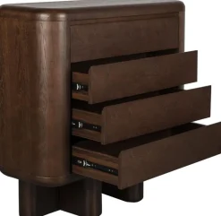Cabinet en placage en frêne marron 40x100x98cm Herman - Dutchbone