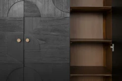 Cabinet rectangulaire en bois noir Zulgo - Versmissen
