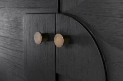 Cabinet rectangulaire en bois noir Zulgo - Versmissen