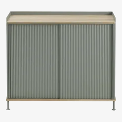 Cabinet vert gris et chêne 94 cm Enfold - Muuto