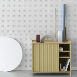 Cabinet vert gris et chêne 94 cm Enfold - Muuto