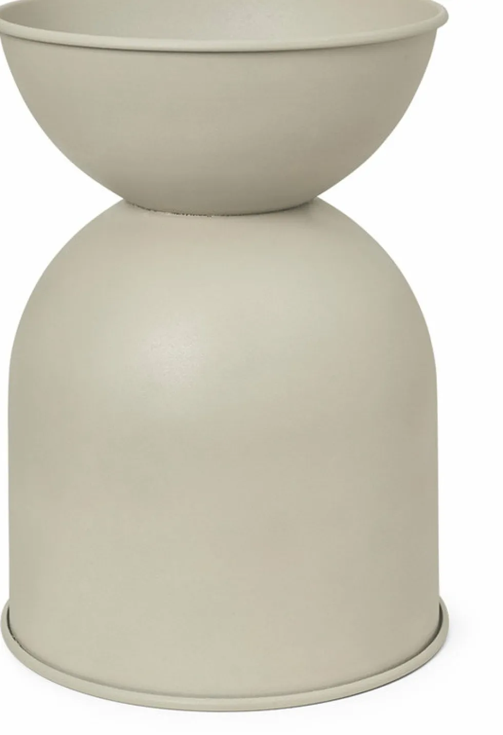 Cache-pot beige Hourglass L - Ferm Living
