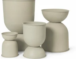 Cache-pot beige Hourglass L - Ferm Living