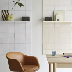 Cache-pot de fleurs en argile vert 15cm Ridge - Muuto