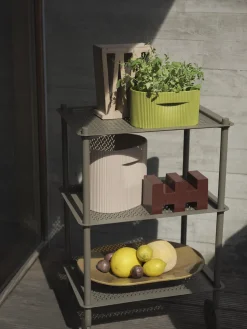 Cache-pot de fleurs off-white en argile 13cm Ridge - Muuto