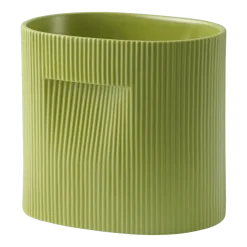 Cache-pot de fleurs vert 24cm Ridge - Muuto