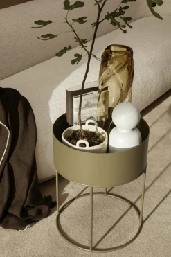 Cache-pot en acier blanc 40 x 50 cm Plant Box - Ferm living