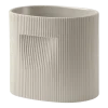 Cache pot en argile beige 24cm Ridge - Muuto