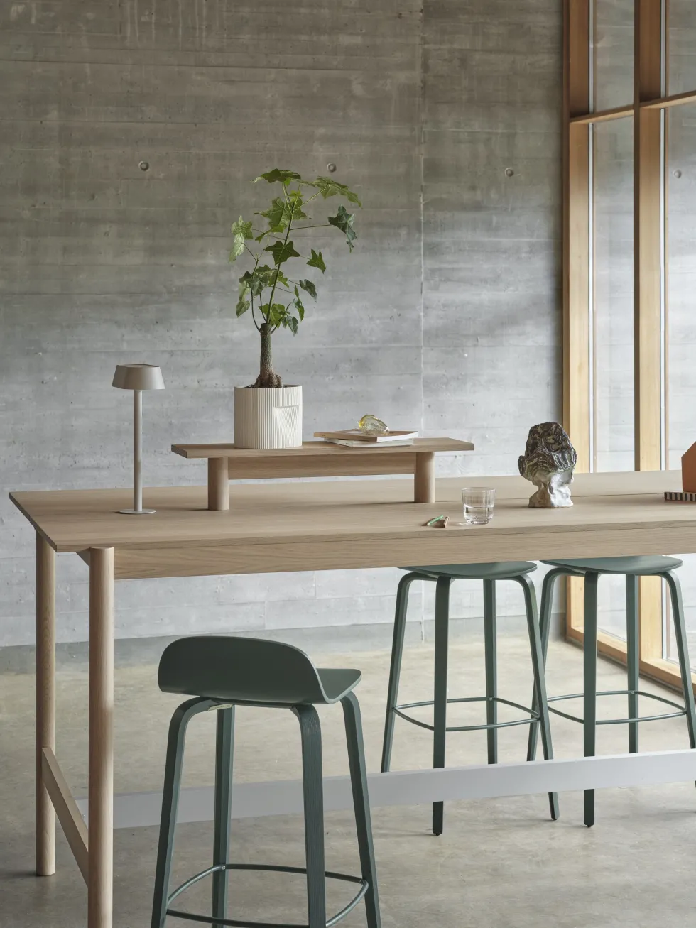 Cache-pot en argile off-white 24cm Ridge - Muuto