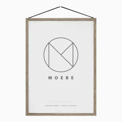 Cadre design à suspendre Frame Chêne A3 - Moebe