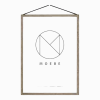 Cadre design à suspendre Frame Chêne A5 - Moebe