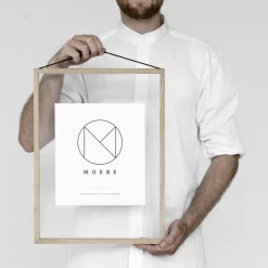 Cadre design à suspendre Frame Chêne A4 - Moebe