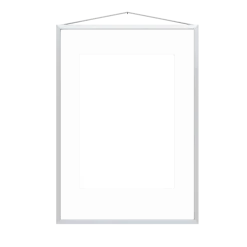 Cadre design à suspendre Frame Chrome A2 - Moebe