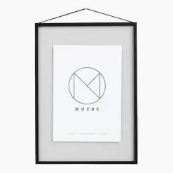 Cadre design à suspendre noir A3 Frame Aluminium - Moebe