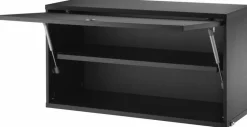 Caisson en bois noir avec porte rabattable - String furniture