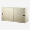 Caisson 2 portes coulissantes en frêne 78 x 30 x 42 cm - String furniture
