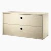 Caisson 2 tiroirs en frêne l78 cm - String furniture