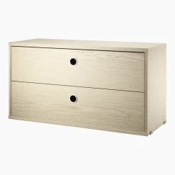 Caisson 2 tiroirs en frêne l78 cm - String furniture