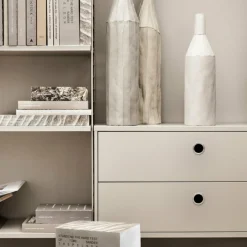 Caisson 2 tiroirs en MDF beige l78 cm - String furniture