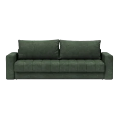 Canapé convertible avec accoudoirs en tissu avella pine green 143-200cm Akello - Innovation Living