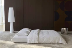 Canapé convertible avec deux coussins ronds en polyester recyclé kaki 200x90x65cm Circlus - Inovation Living