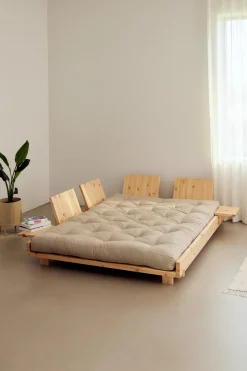 Canapé convertible avec 4 dossiers, tables d'appoints, matelas mocca Social sofa bed- Karup Design
