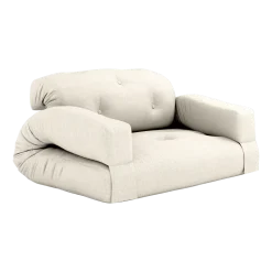 Canapé convertible en coton et lin 140x122x70cm Hippo - Karup Design