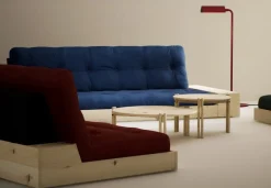 Canapé convertible en pin 244x166cm avec son futon sand et ses deux rangements Base - Karup Design