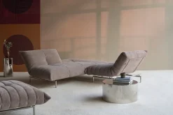 Canapé convertible en polyester recyclé kaki 211x96x81cm Mikunjo - Inovation Living