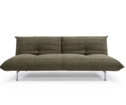 Canapé convertible en polyester recyclé kaki 211x96x81cm Mikunjo - Inovation Living