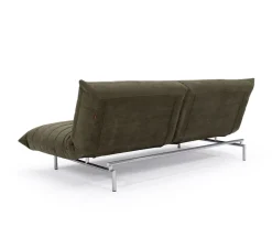 Canapé convertible en polyester recyclé kaki 211x96x81cm Mikunjo - Inovation Living