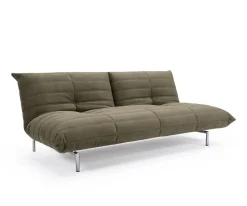 Canapé convertible en polyester recyclé kaki 211x96x81cm Mikunjo - Inovation Living
