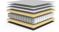 Canapé convertible en tissu corduroy ivory 145-200cm Newilla - Innovation Living