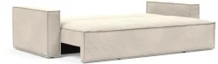 Canapé convertible en tissu corduroy ivory 145-200cm Newilla - Innovation Living