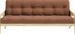 Canapé convertible marron argile Grab - Karup Design