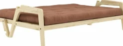 Canapé convertible marron argile Grab - Karup Design
