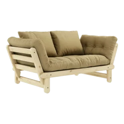 Canapé convertible 2 places beige blé Beat - Karup Design