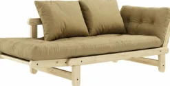 Canapé convertible 2 places beige blé Beat - Karup Design