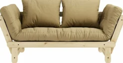 Canapé convertible 2 places beige blé Beat - Karup Design
