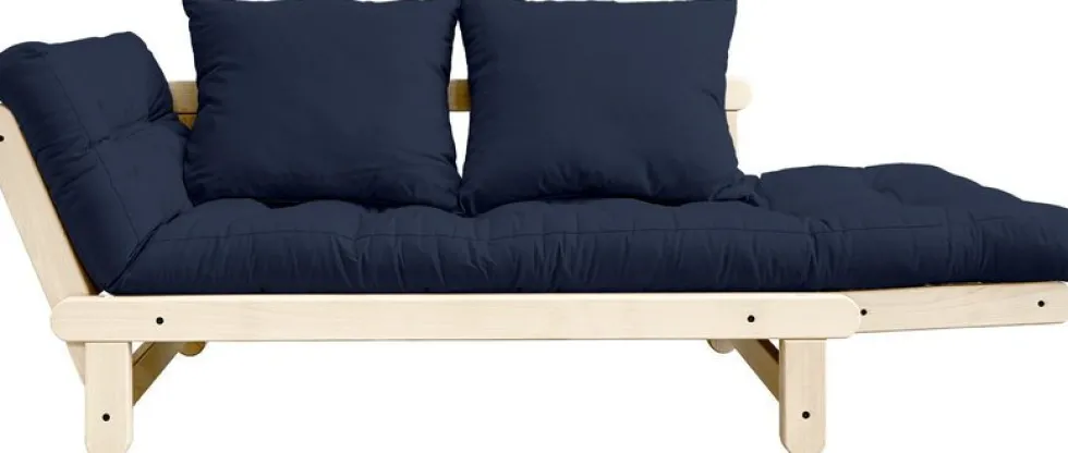 Canapé convertible 2 places bleu foncé Beat - Karup Design