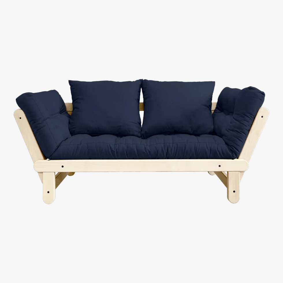 Canapé convertible 2 places bleu foncé Beat - Karup Design